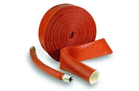 Silicone rubber coated fiberglass sleeve